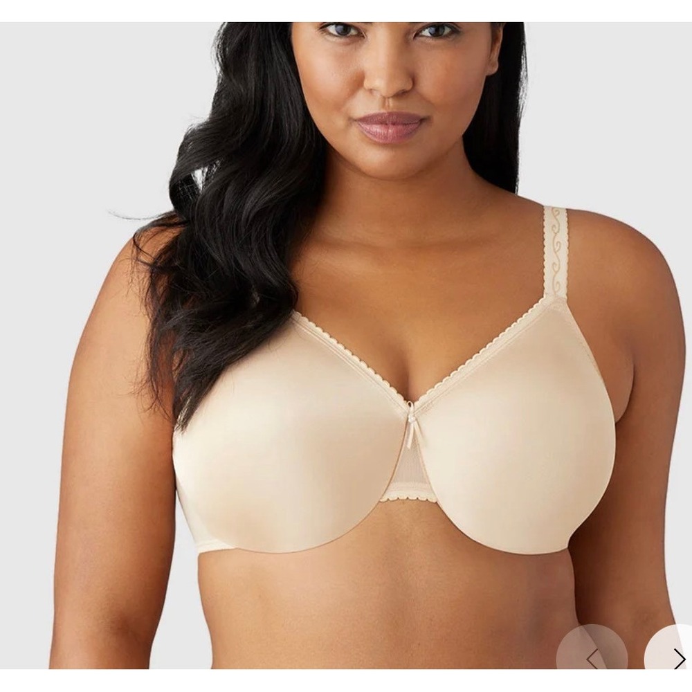 Wacoal Simple Shaping Minimizer Bra 857109 Beige Nude 44D Underwire Unlined